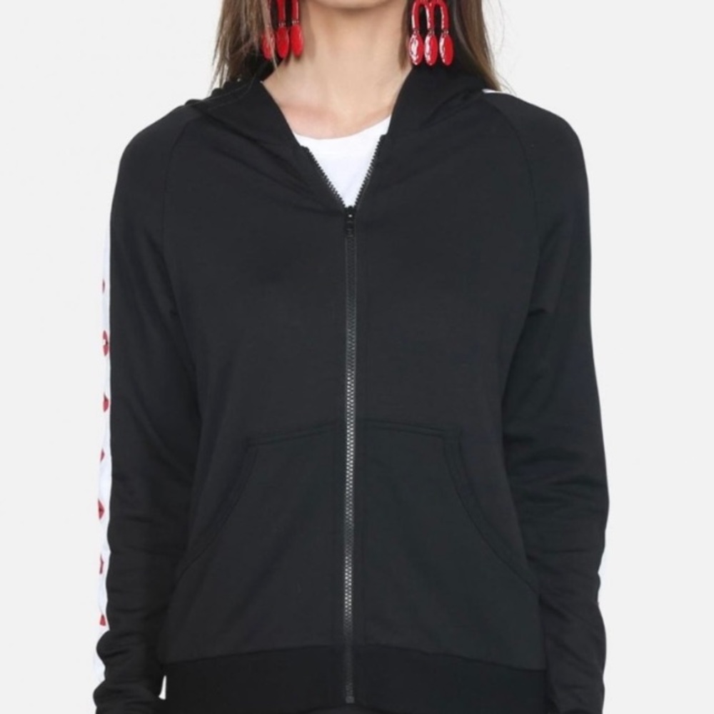 Lauren Moshi 
Gap Lip Black Zip Up Hoodie - Picture 4 of 7